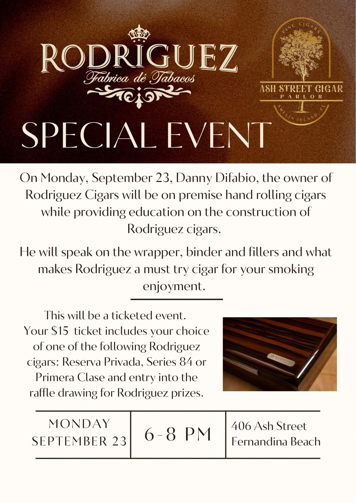 Rodriguez Cigars Hand Rolling and Education Event