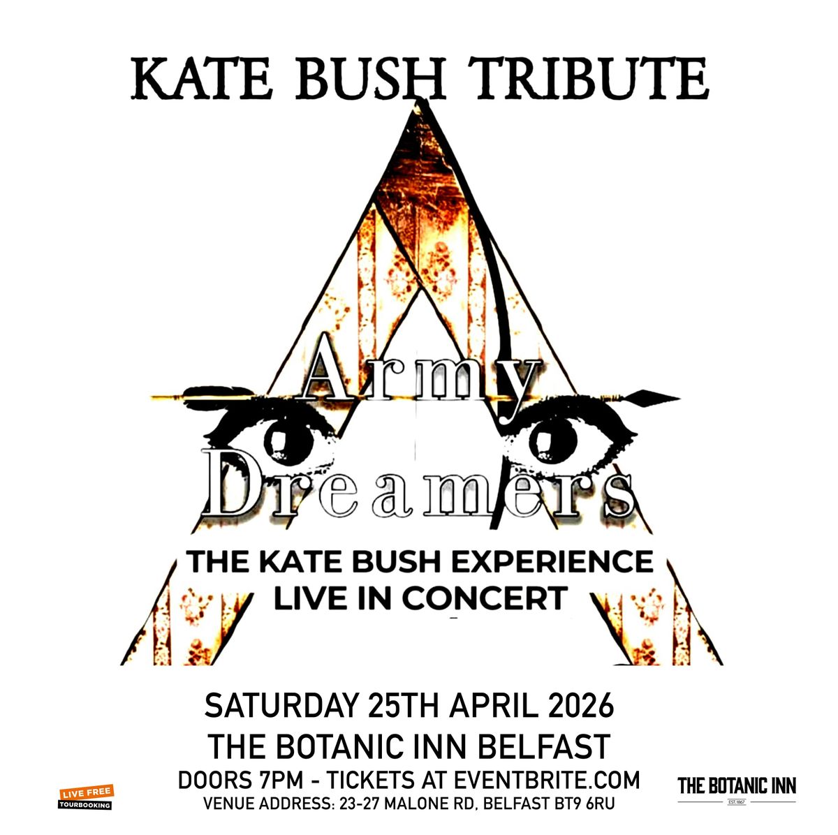 Army Dreamers \/ The Kate Bush experience at The Botanic Inn Belfast 25\/4\/26