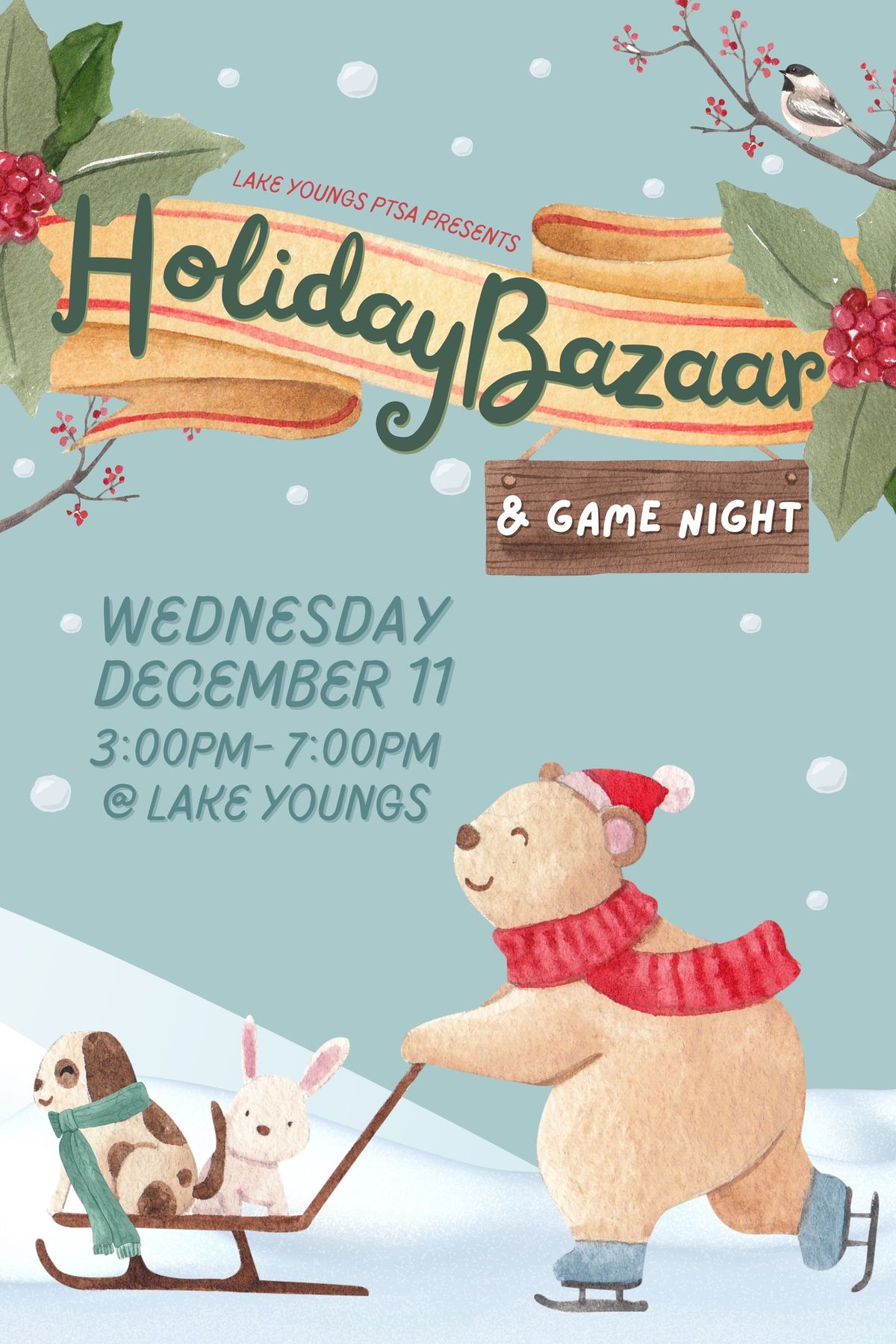 Holiday Bazaar & Game Night