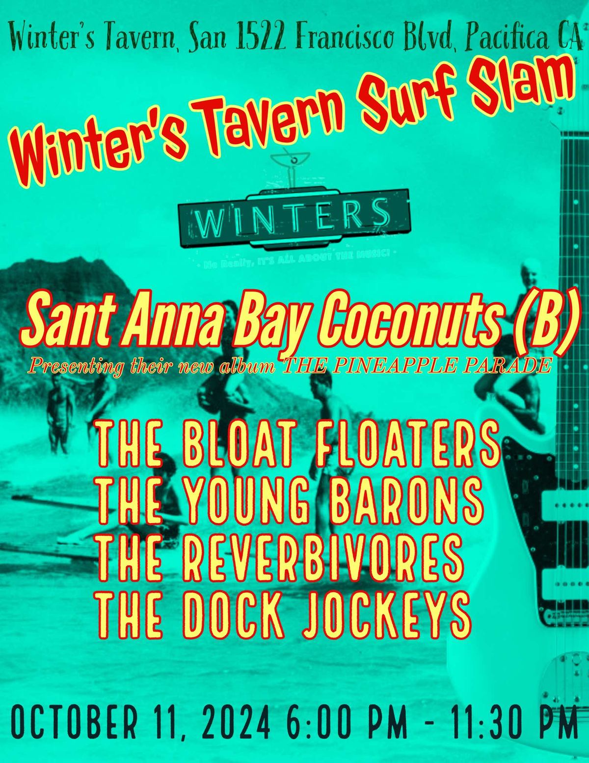 Surf Slam: Sant Ana Bay Coconuts\/The Bloat Floaters\/Young Barons\/The Reverbivores\/The Dock Jockeys