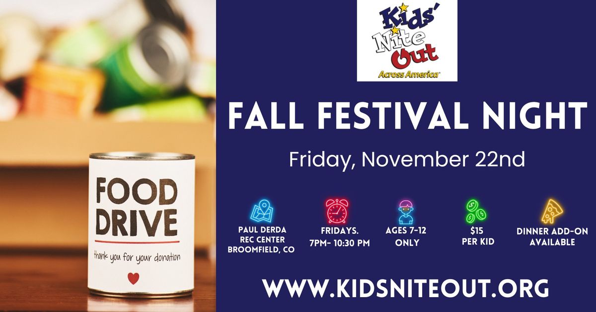 Fall Festival Night- Kids' Nite Out Across America