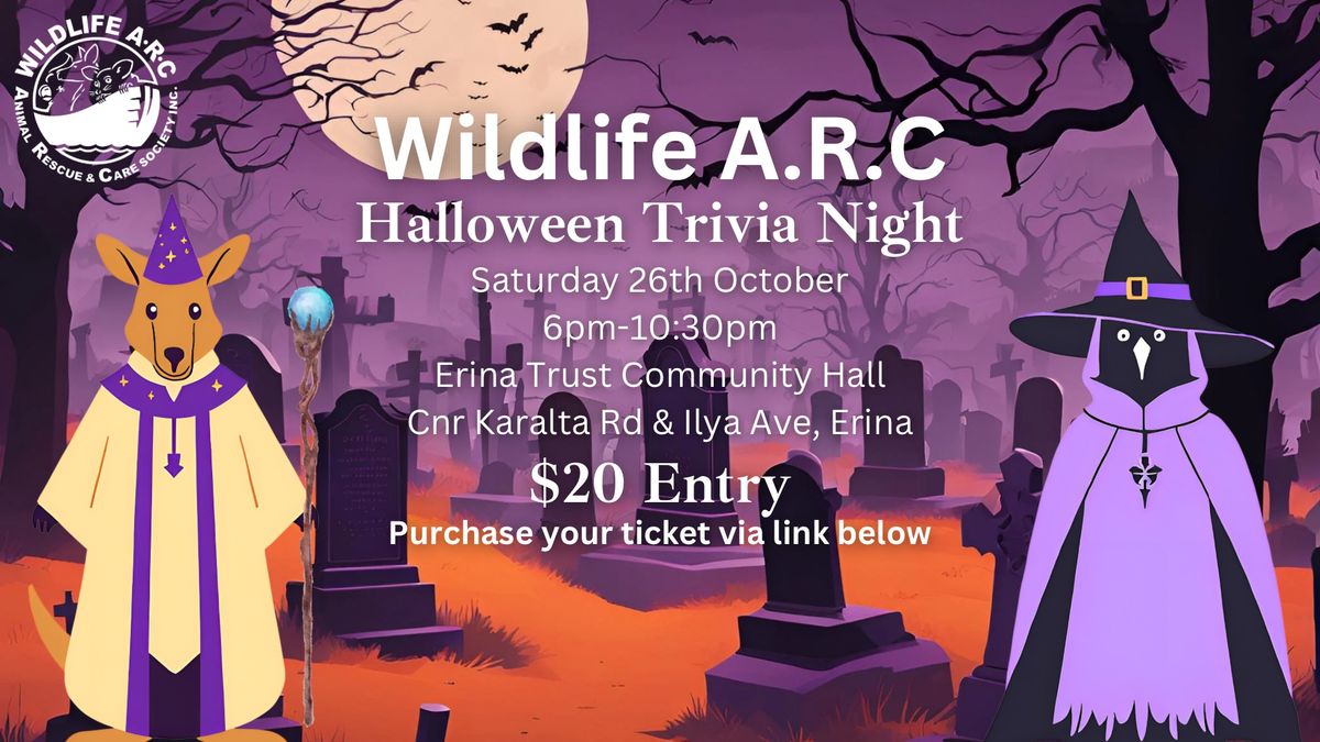 Wildlife A.R.C Halloween Trivia Night