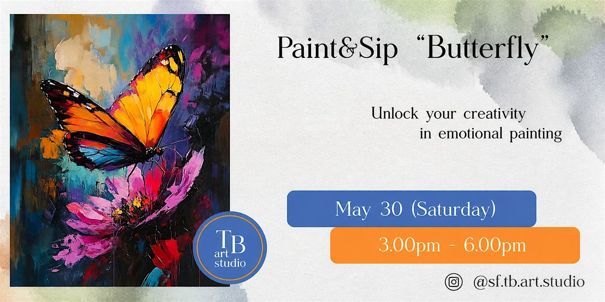 Acrylic Sip&Paint Workshop - Butterfly