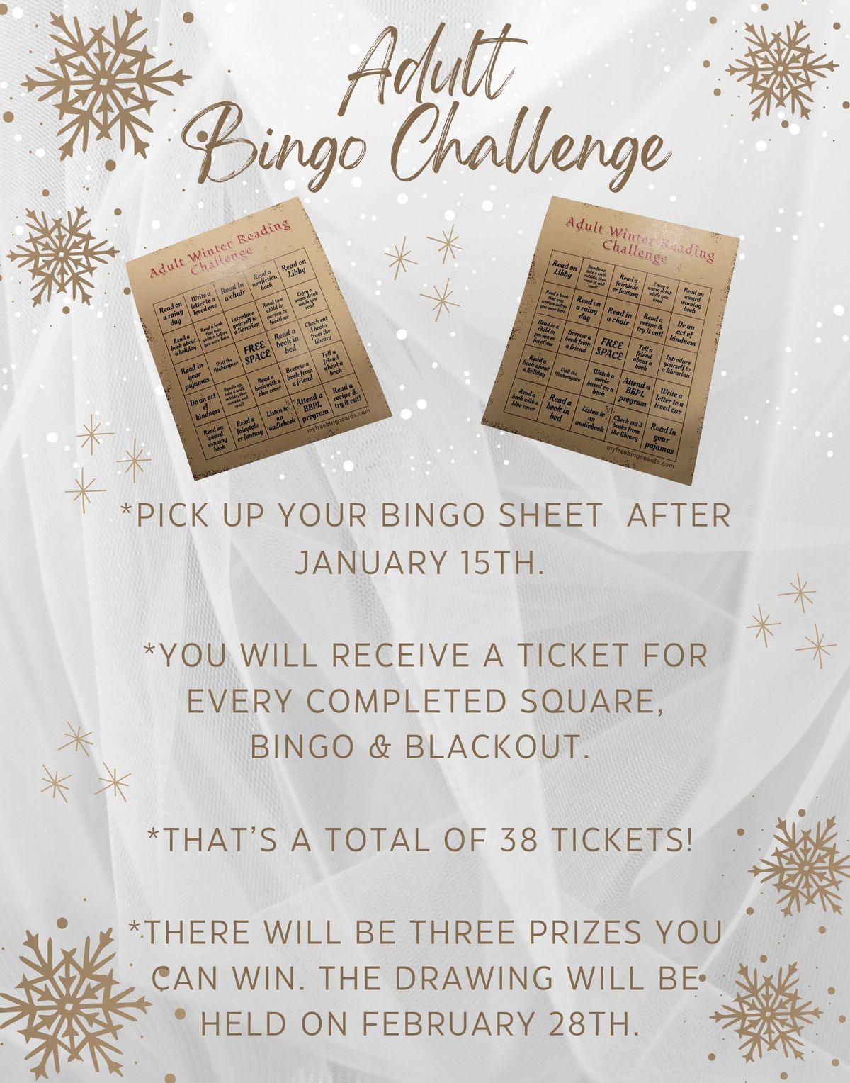 Adult Bingo Challenge