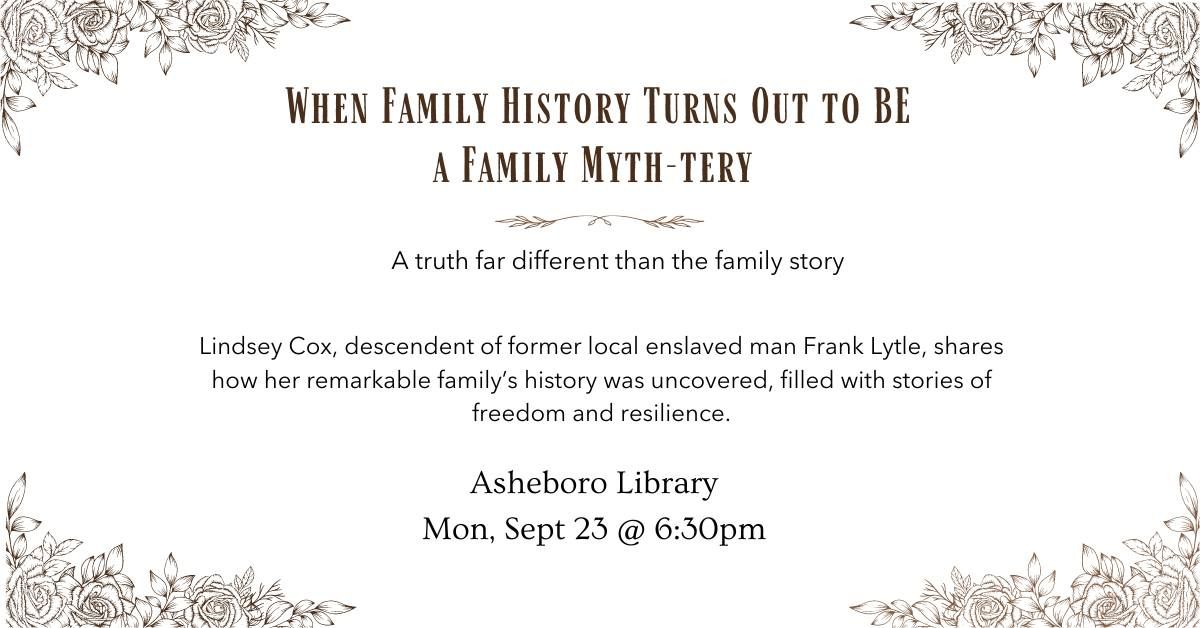 When Family History Turns Out to Be a Family Myth-tery