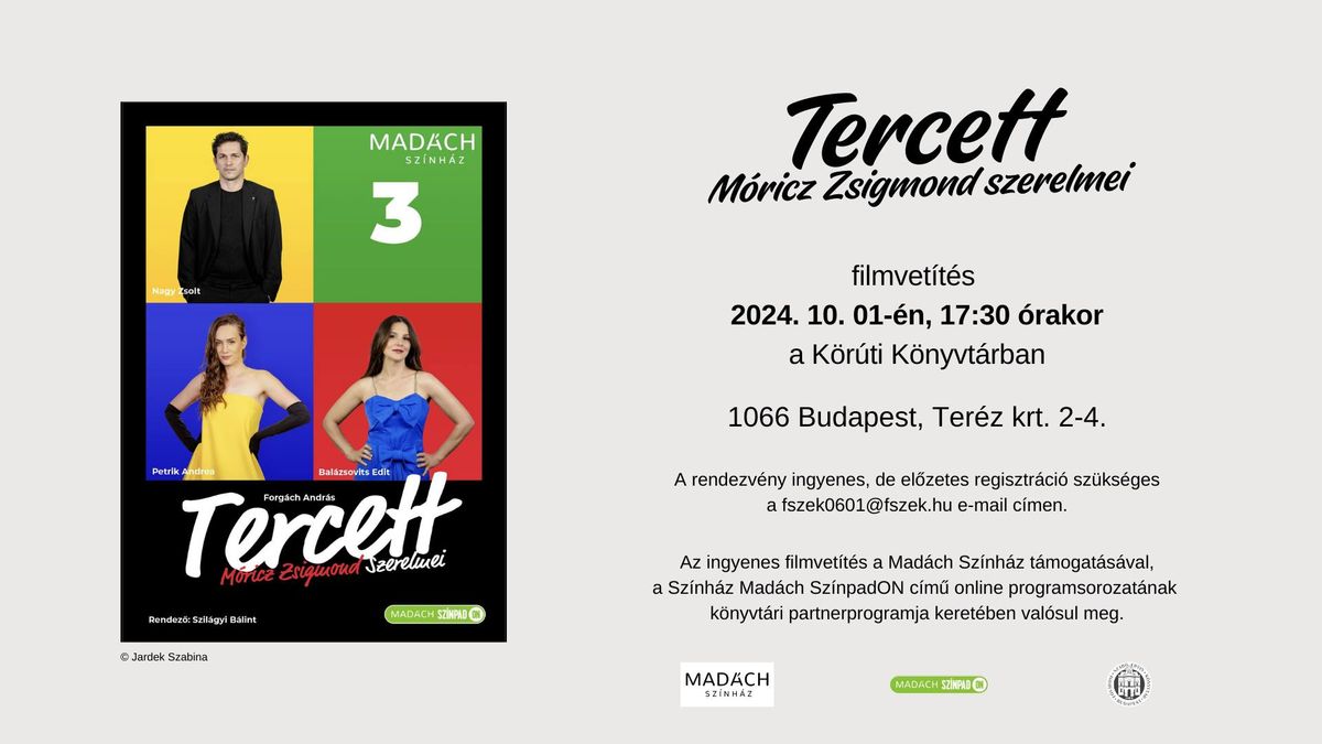 TERCETT \u2013 M\u00d3RICZ ZSIGMOND SZERELMEI