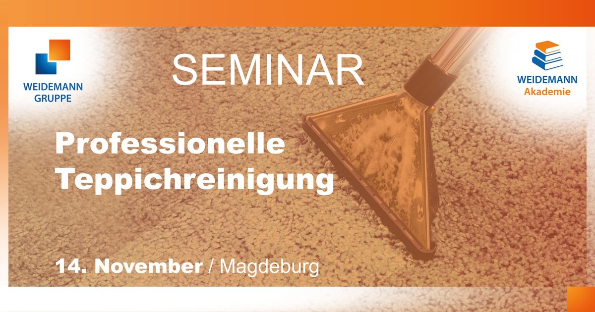 Seminar - Professionelle Tepichreinigung