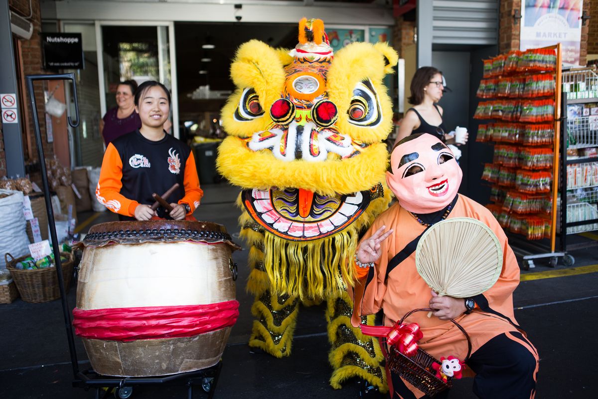 Lunar New Year Dragon & Lion Dancers