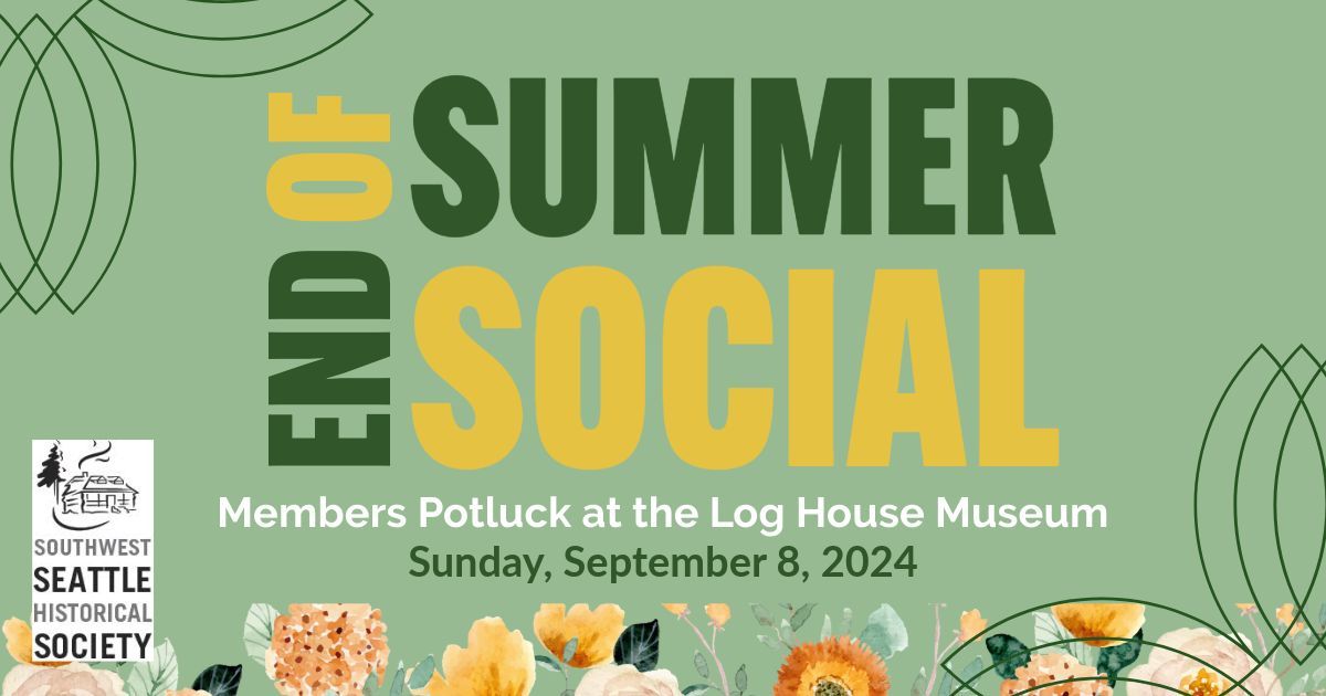 End of Summer Social Member Potluck