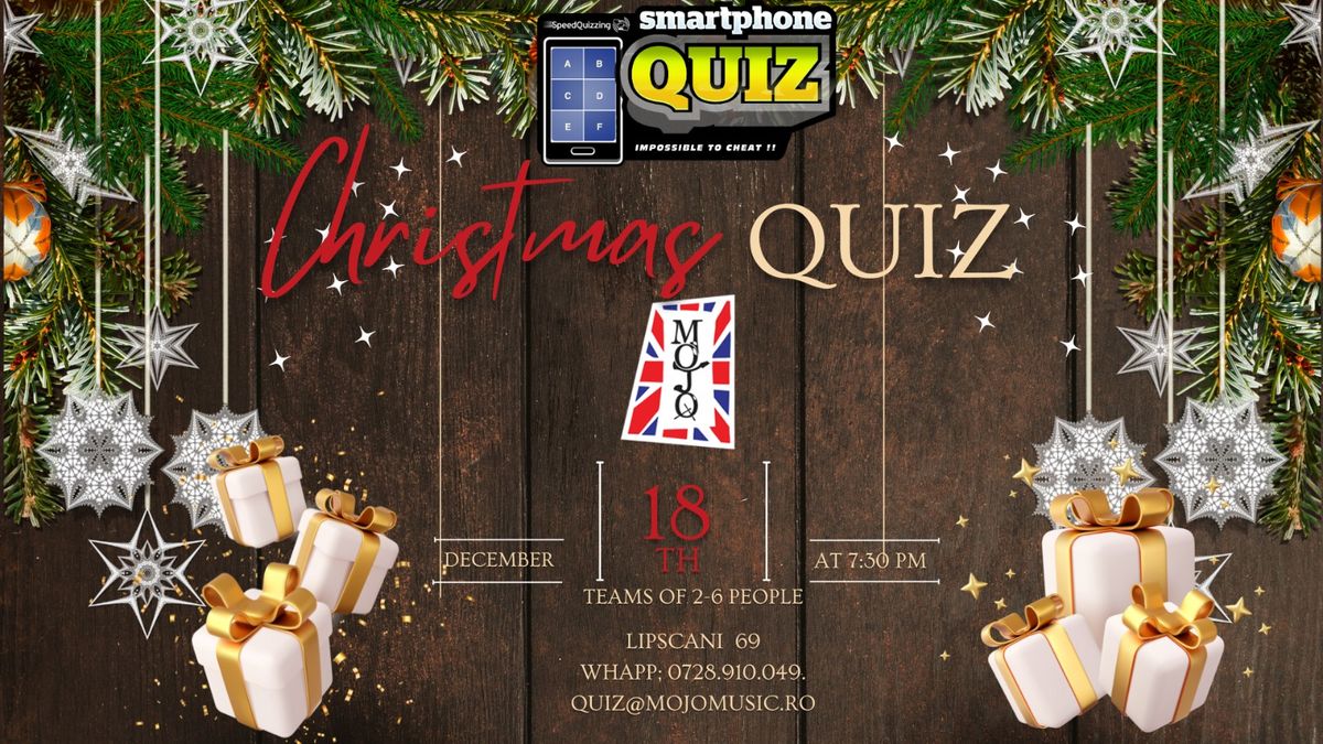 Big Christmas Quiz - 18th Dec 2024