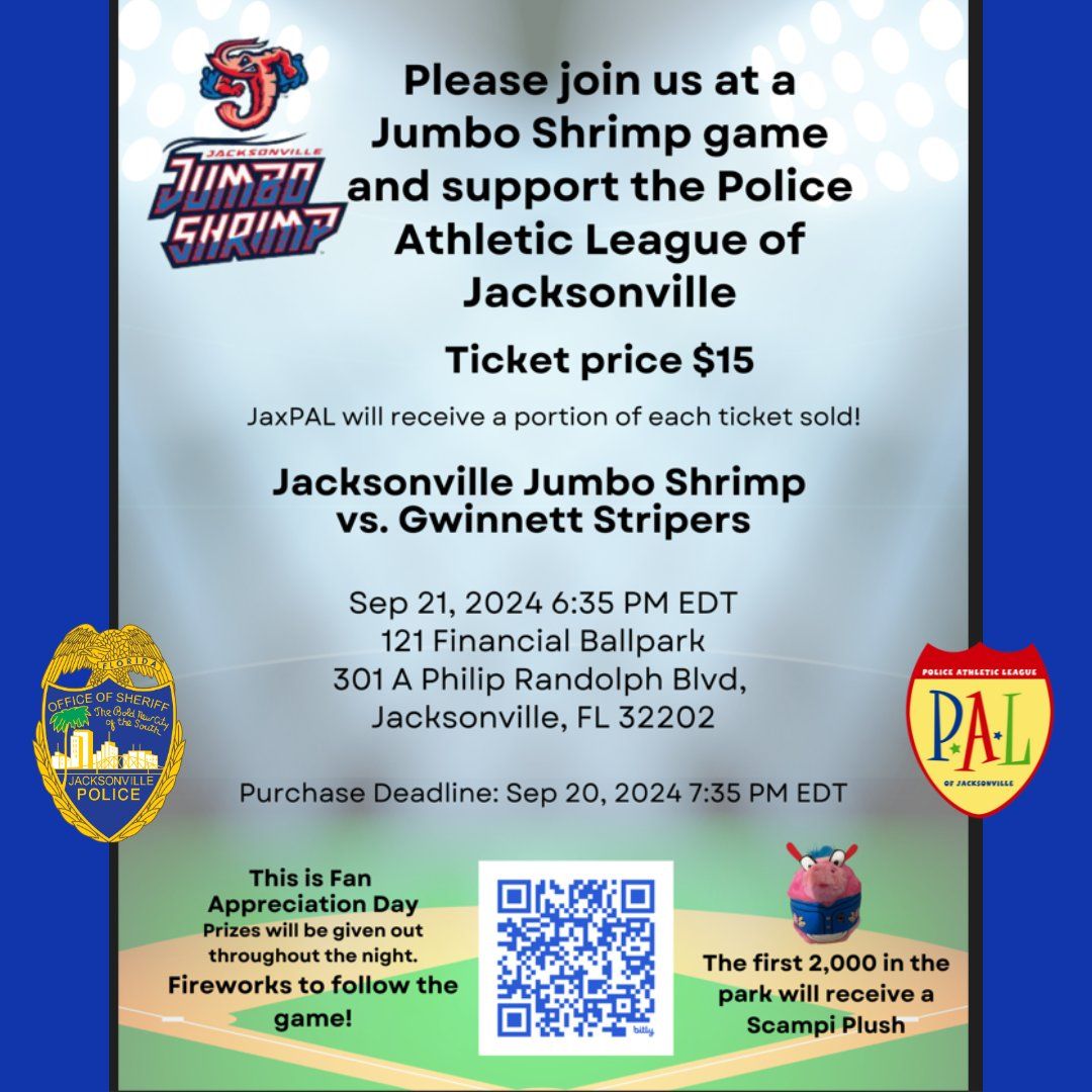 Gwinnett Stripers at Jacksonville Jumbo Shrimp at VyStar Ballpark