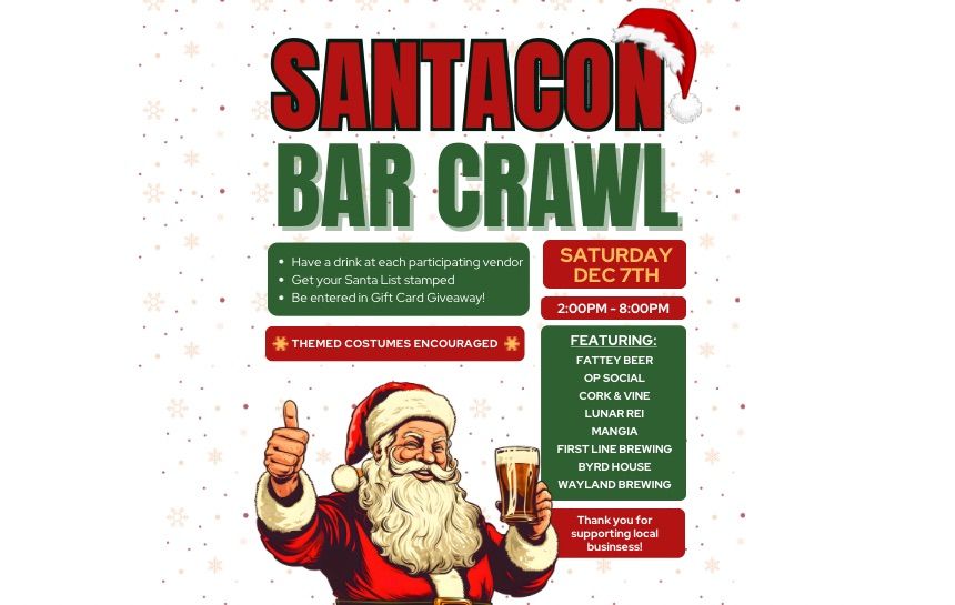 Santa Con Bar Crawl