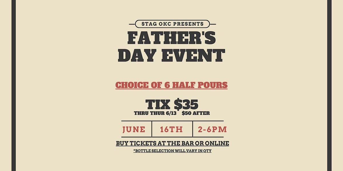 FATHER'S DAY EVENT AT STAG STILLWATER