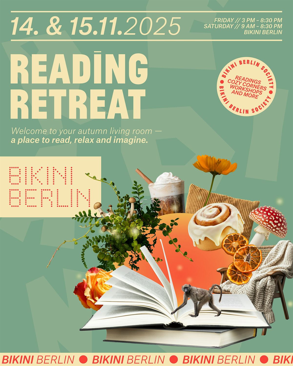 Reading Retreat im BIKINI BERLIN