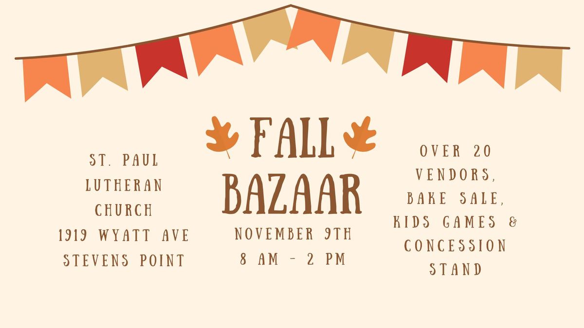 Fall Bazaar at St. Paul Lutheran