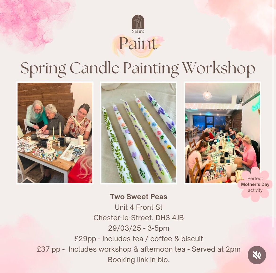 Spring Candle Painting Workshop