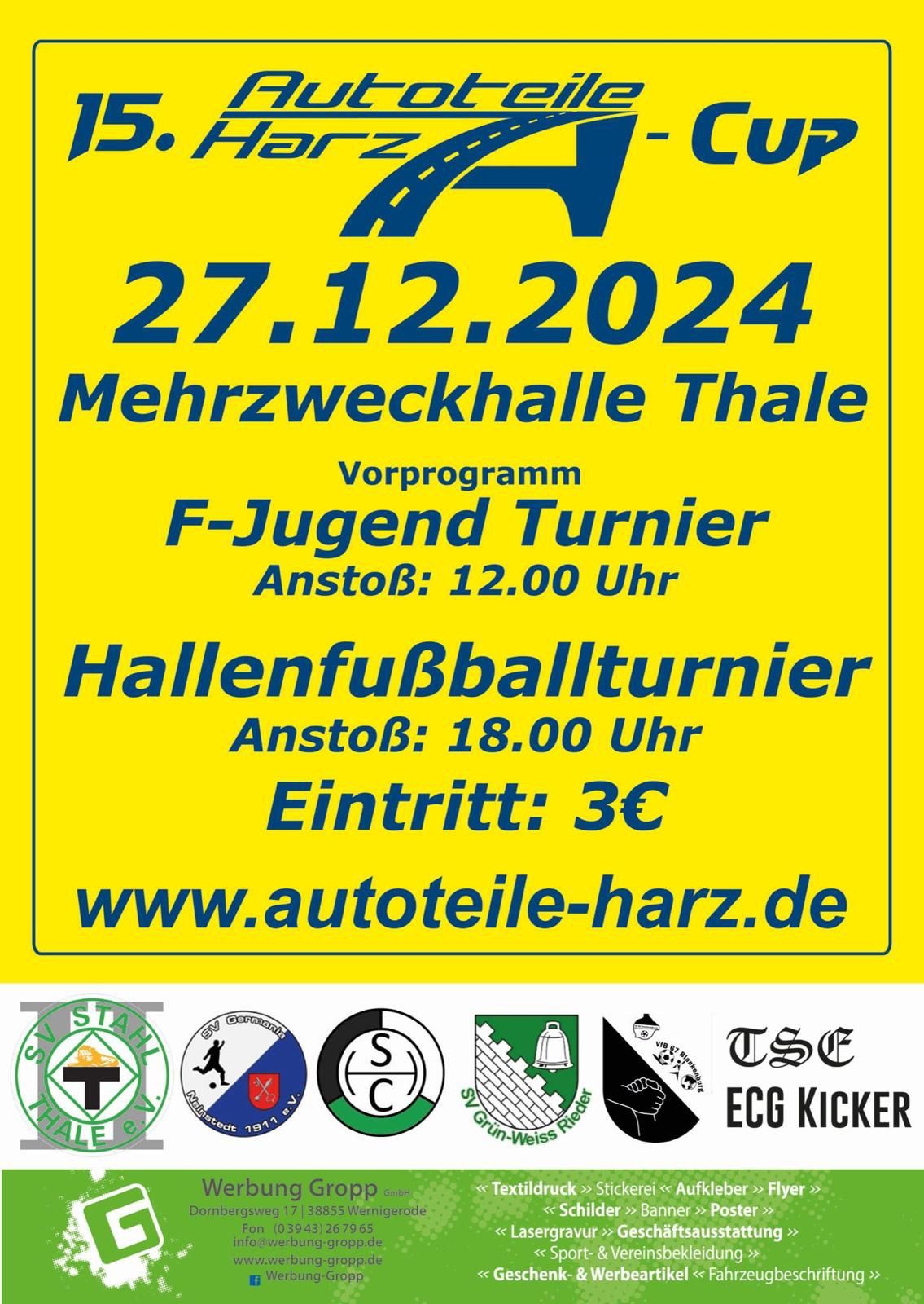 15. Autoteile Harz Cup