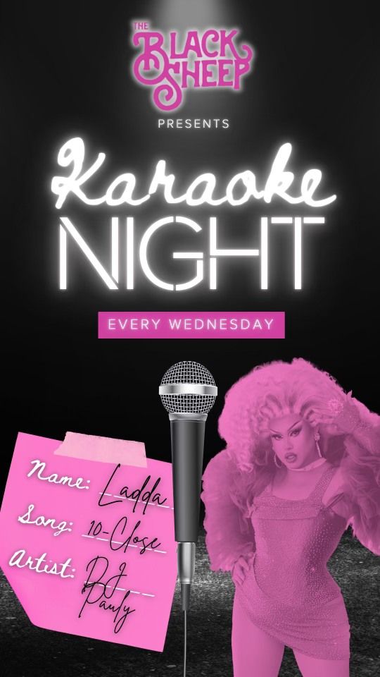 Drag Karaoke at Black Sheep - Ladda Nurv & DJ Pauly