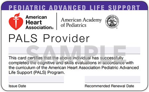 PALS Pediatric Advanced Life Support Course