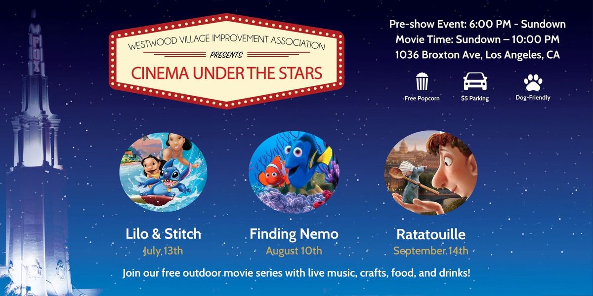 Cinema Under the Stars Free Outdoor Movie Screenings