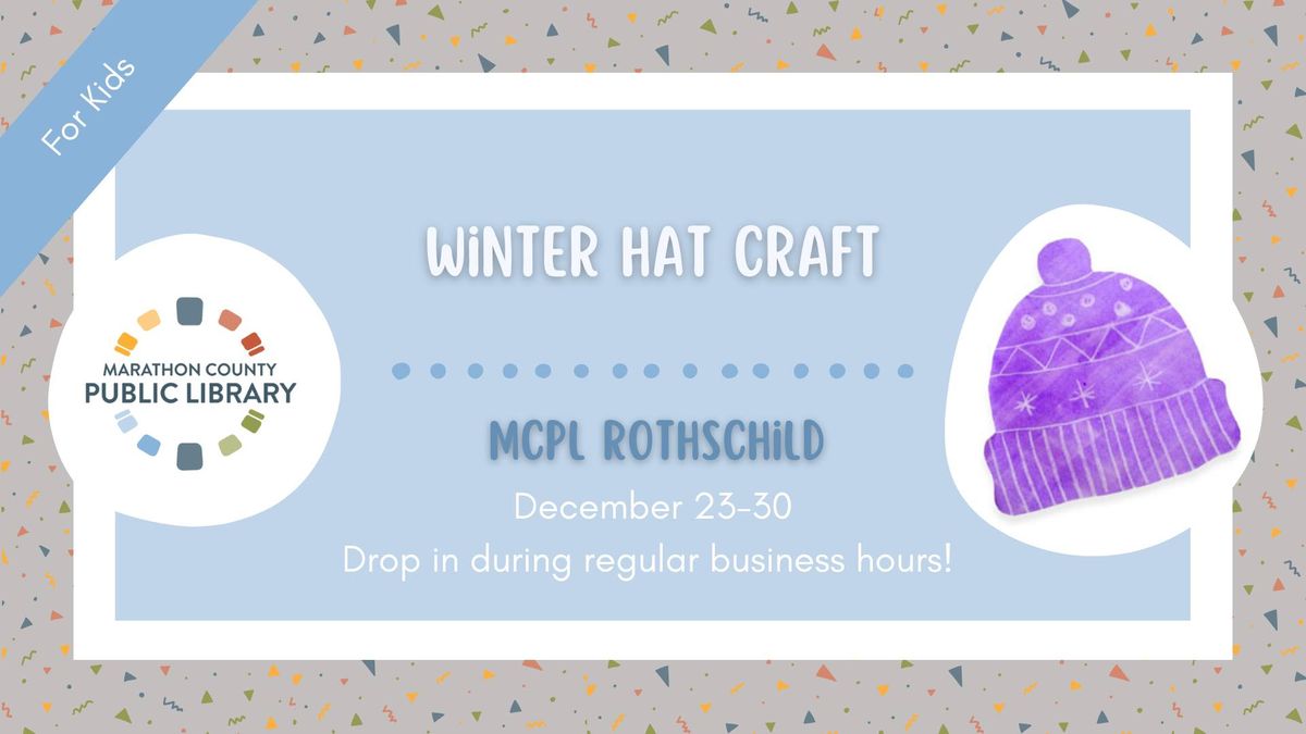 Winter Hat Craft | MCPL Rothschild