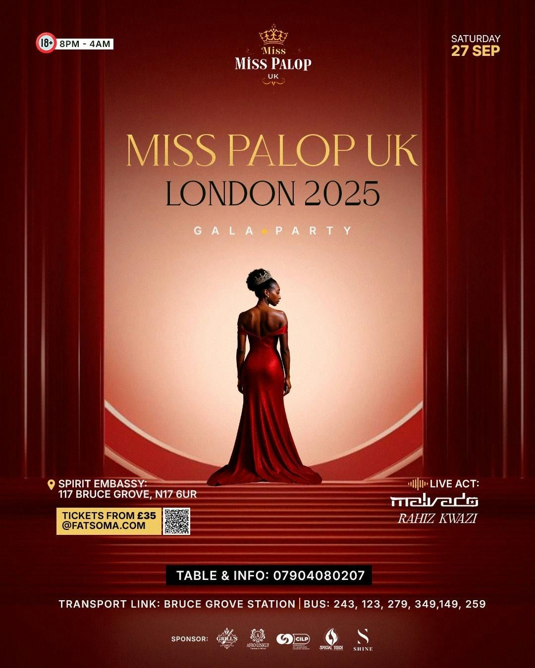 MISS PALOP UK 2025 (London)