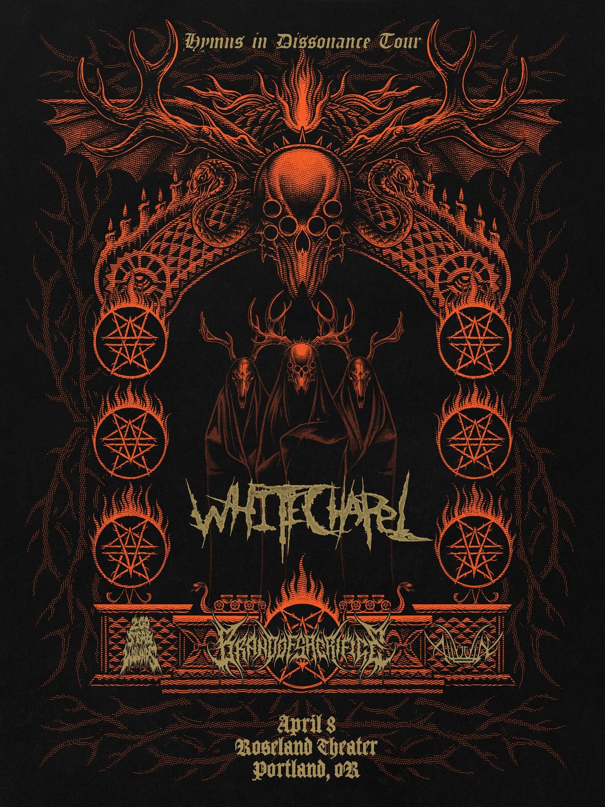 Whitechapel "Hymns in Dissonance Tour" - Roseland Theater - Portland, OR