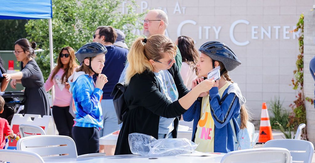 Back to School Helmet Distribution Pop-up - Red Mountain Library