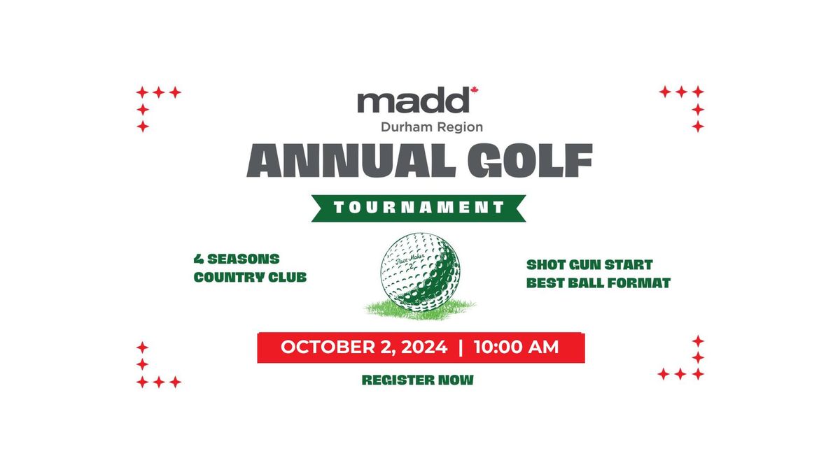 MADD Durham Region's 6th Annual Golf Tournament