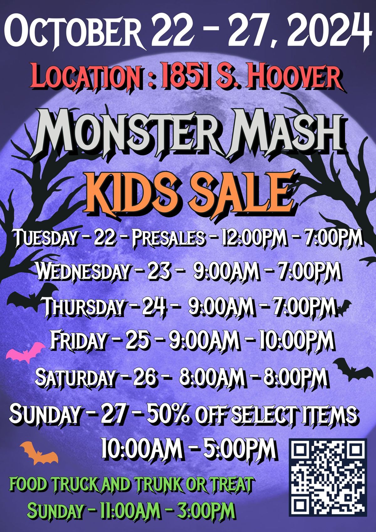 Monster Mash Kids + Everything Sale