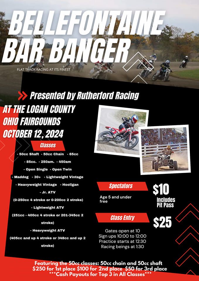 Bellefontaine Bar Banger Half Mile Motorcycle & ATV Races