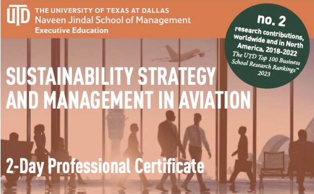 Certification Program in Sustainability Strategy and Management for the Aviation Sector