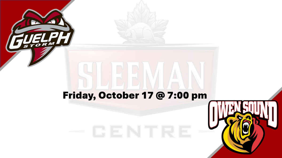 Guelph Storm at Owen Sound Attack at Harry Lumley Bayshore Community Centre