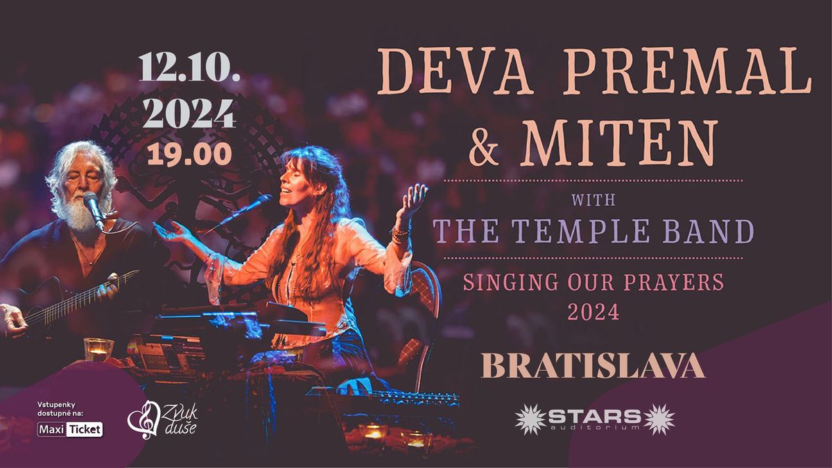 DEVA PREMAL & MITEN: Singing Our Prayers tour 2024 BRATISLAVA