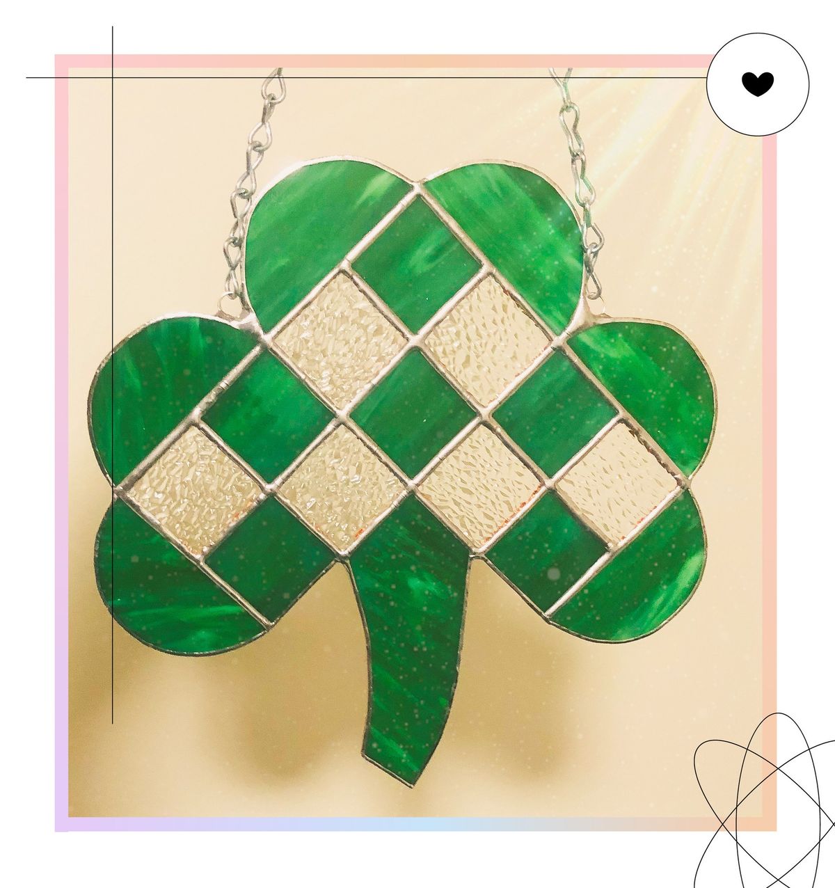 Stained Glass Shamrock with Morgan's Stained Glass