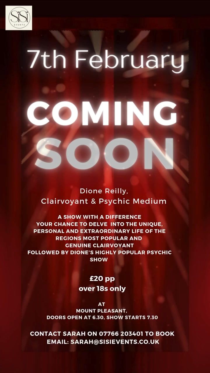 An evening with Dione Reilly, Clairvoyant & Psychic Medium