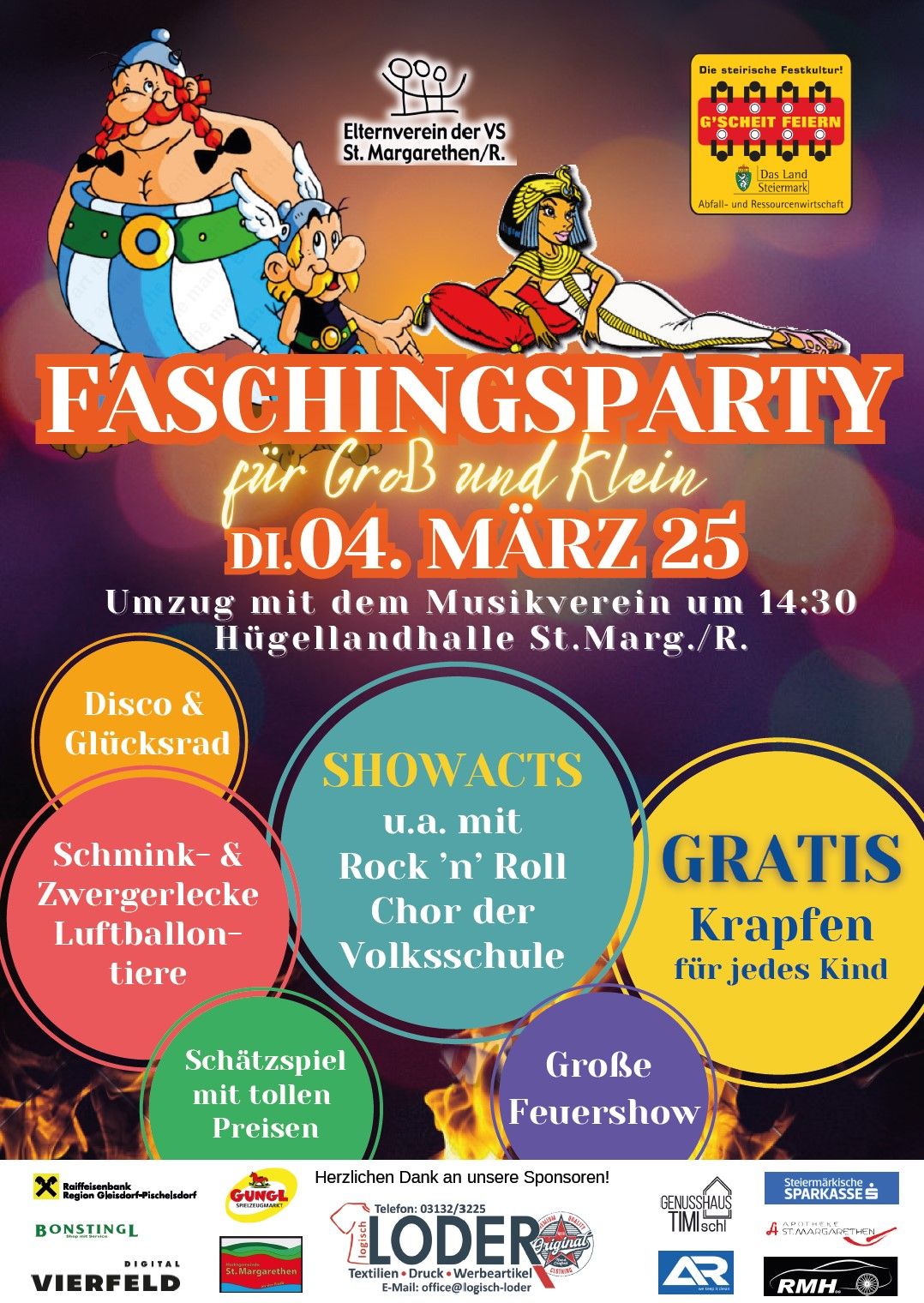 Familienfasching f\u00fcr Gro\u00df und Klein