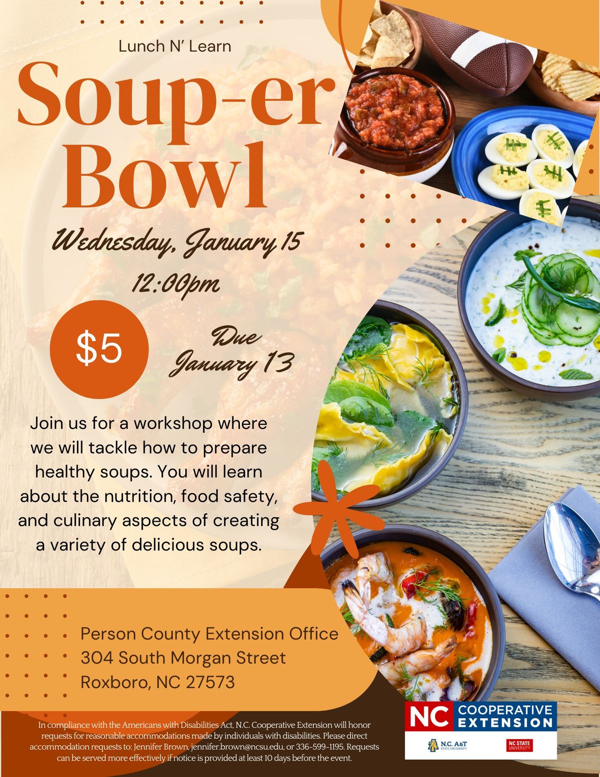 Soup-er Bowl Lunch N' Learn