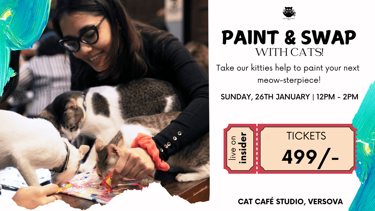 Paint and Swap with Cats at Cat Cafe Studio, Mumbai