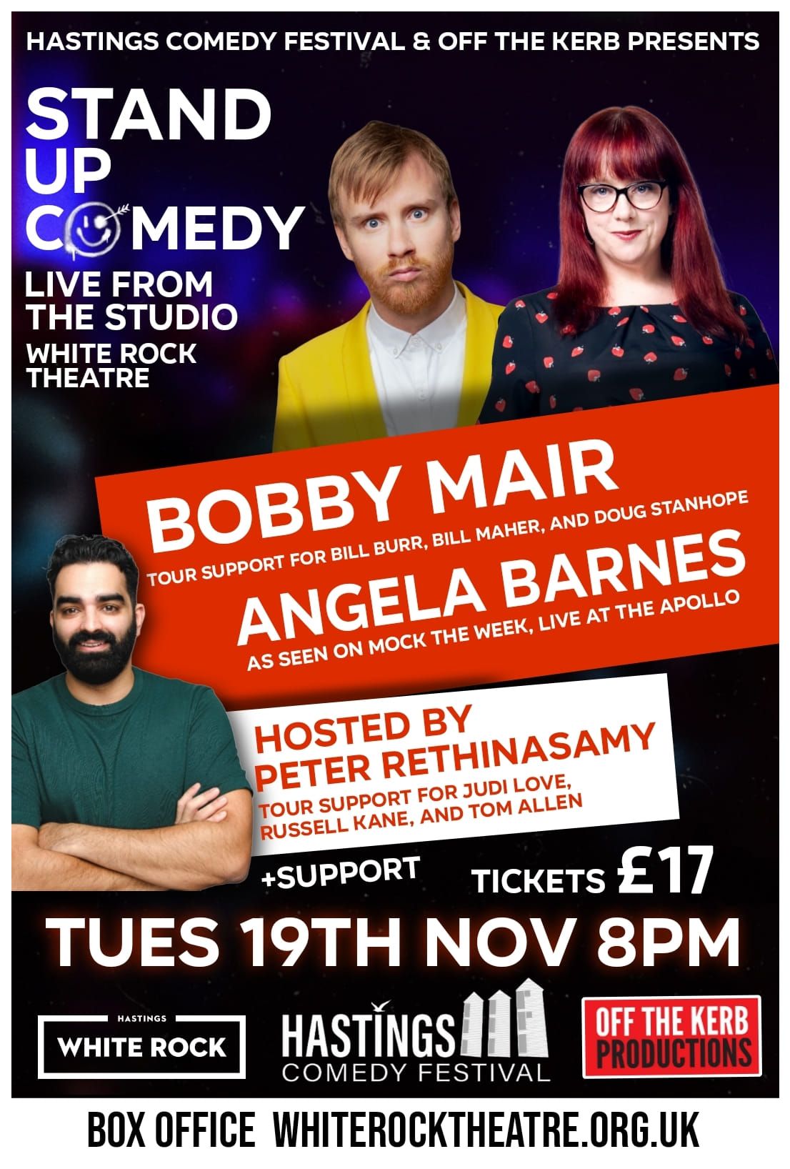 Hastings Comedy Festival Presents Angela Barnes and Bobby Mair 