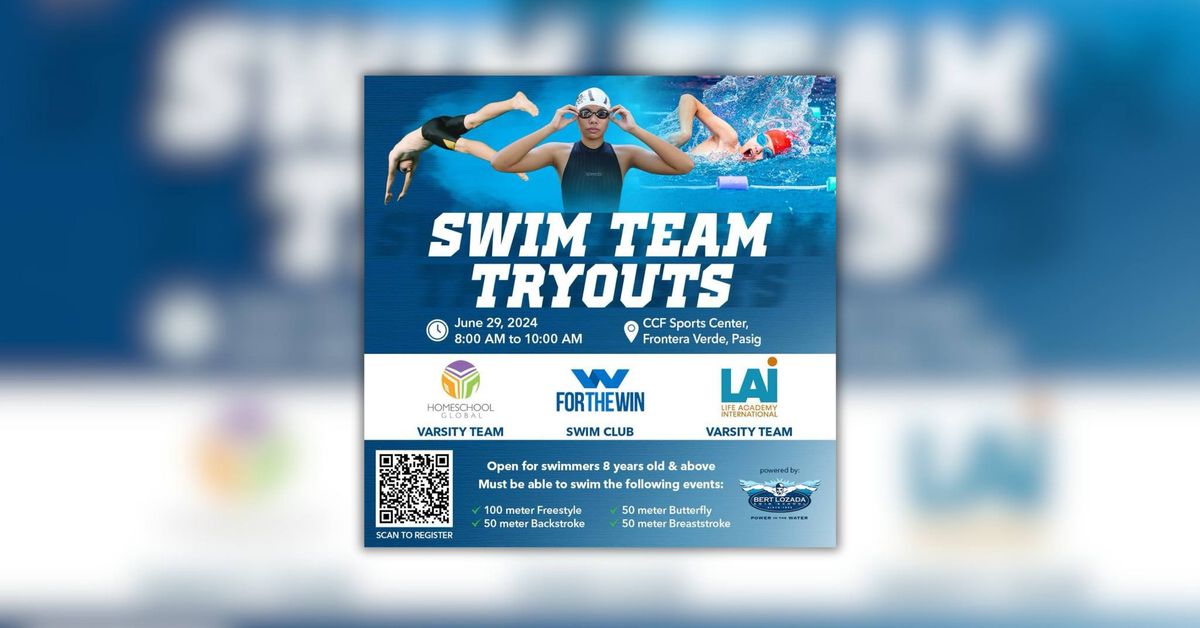 Swim Team Tryouts! Life Academy Varsity Team, Homeschool Global Varsity Team & For the Win Swim Club