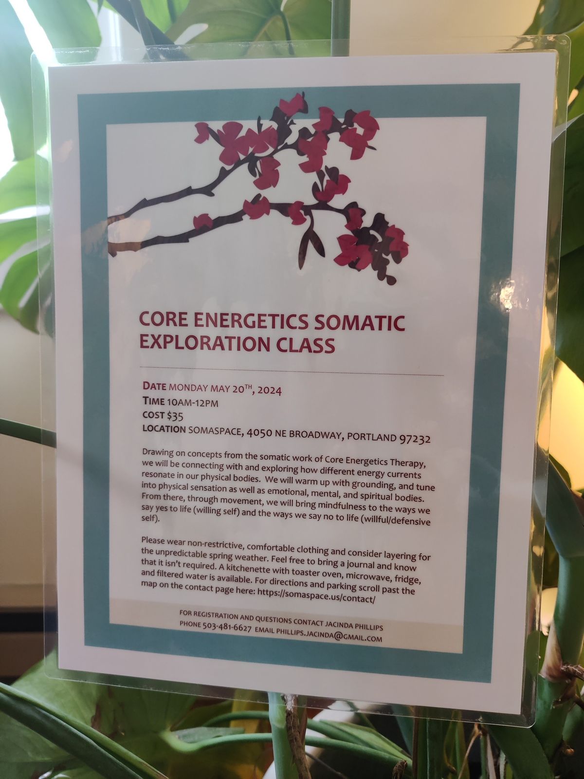 Core Energetics Somatic Exploration Class