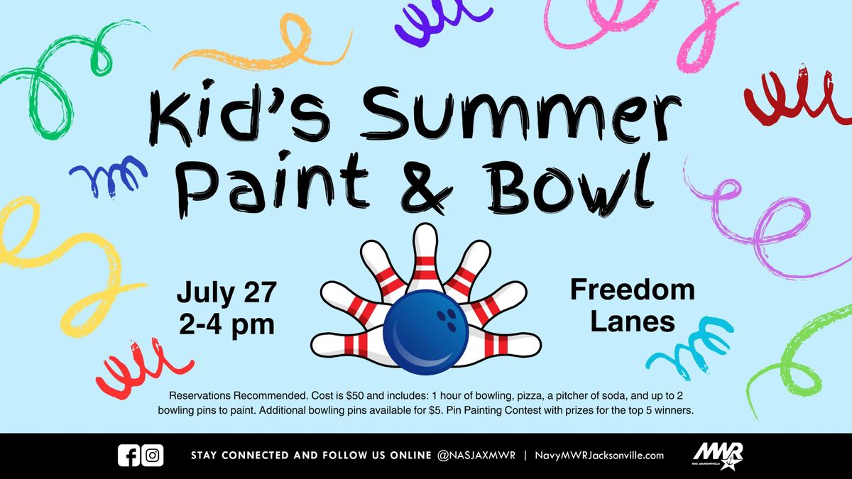 Kid's Summer Paint & Bowl