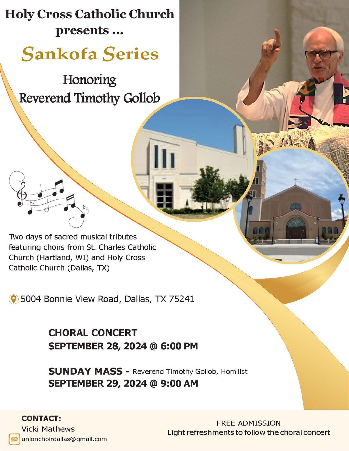 Sankofa Series Honoring Fr. Timothy Gollob