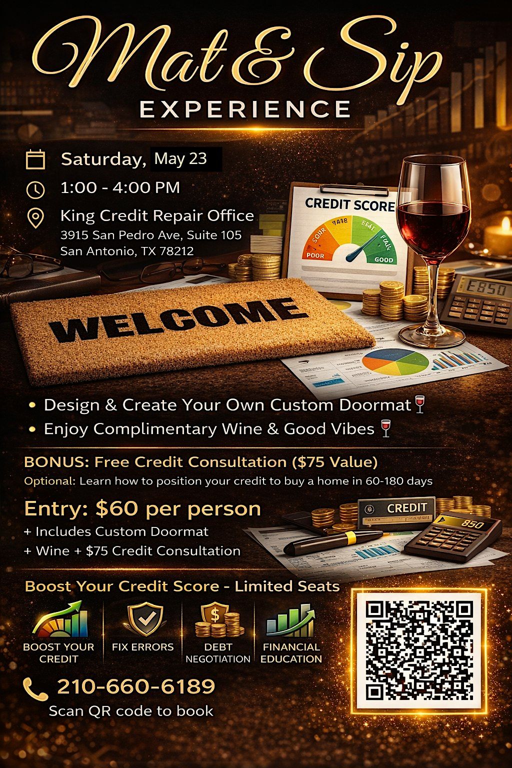 Mat & Sip Experience + Free Credit Consultation