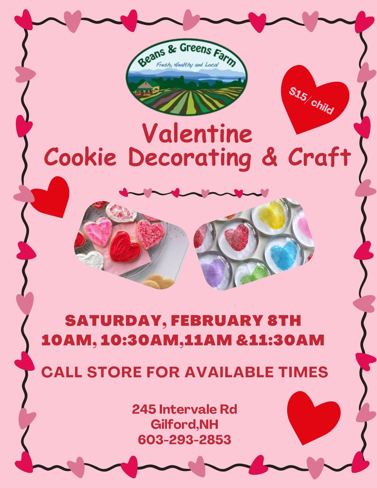 Valentine Cookie Decorating & Craft Day