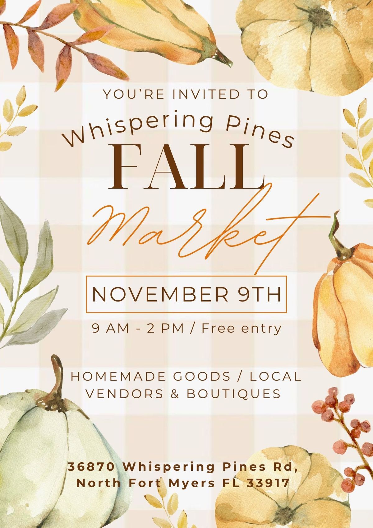 Fall Market at Whispering Pines