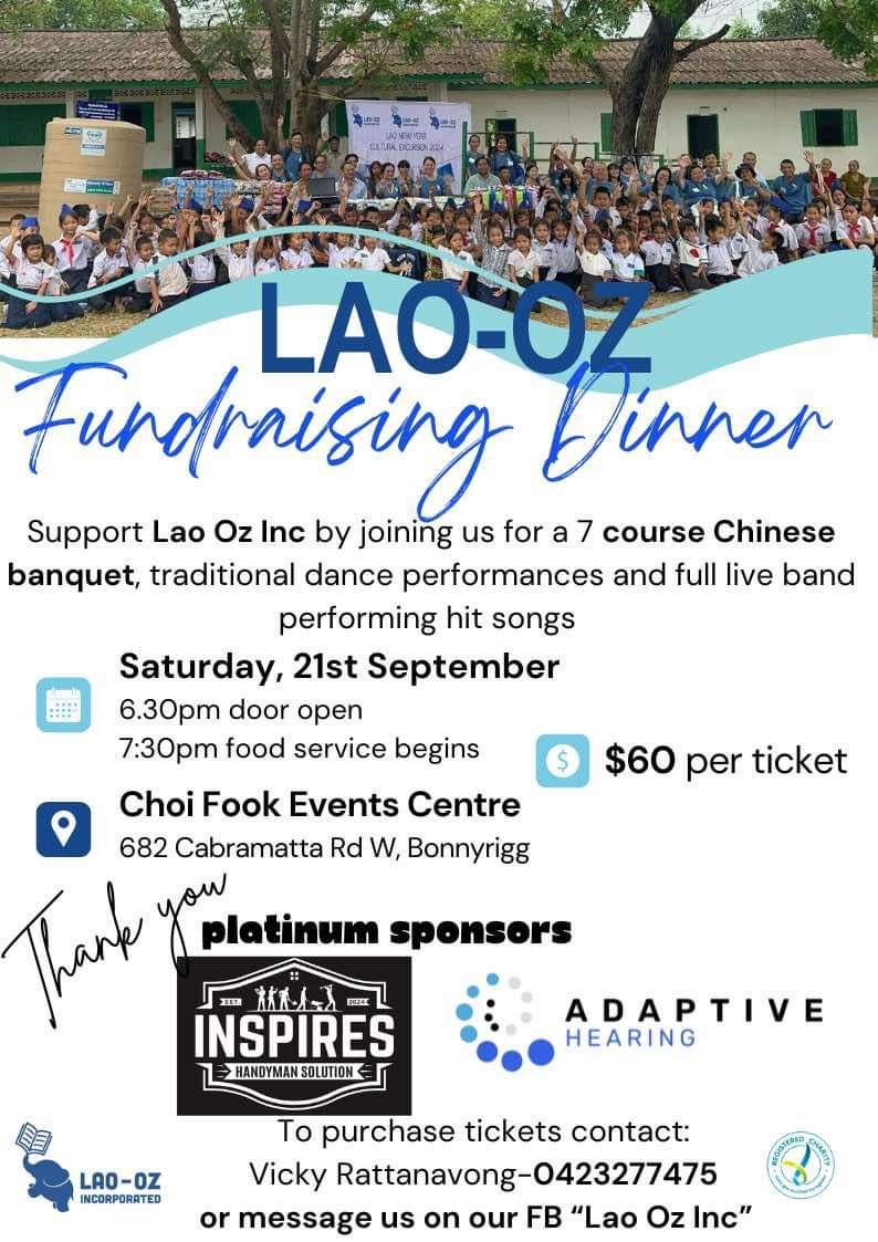 Lao-Oz  Fundraising Dinner