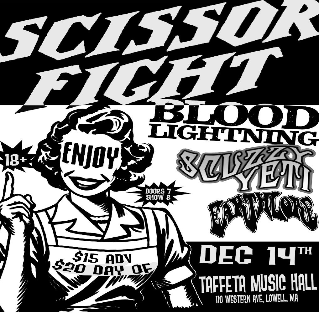 Scissorfight @ Taffeta Music Hall w\/ Blood Lightning, Scuzzy Yeti, Earthlore