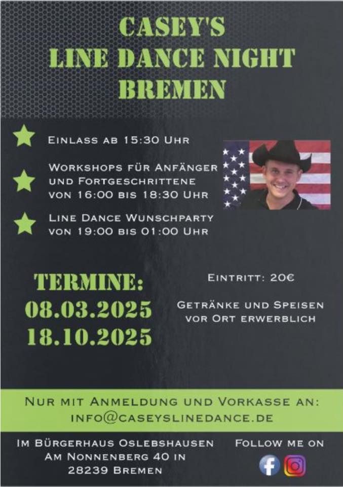 Casey\u2018s Line Dance Night Bremen